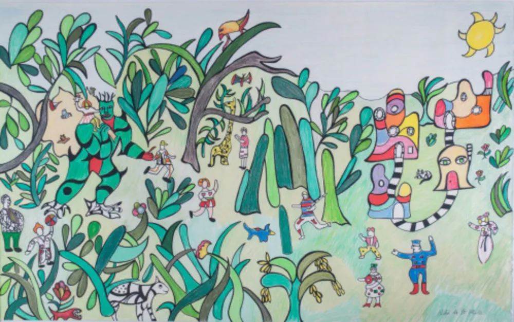 油毡版画 De Saint Phalle - Jungle I, c