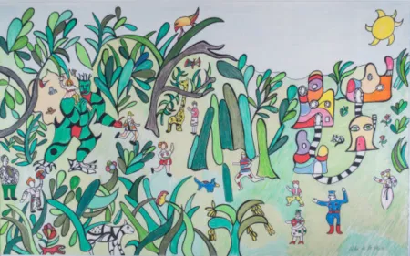 油毡版画 De Saint Phalle - Jungle I, c