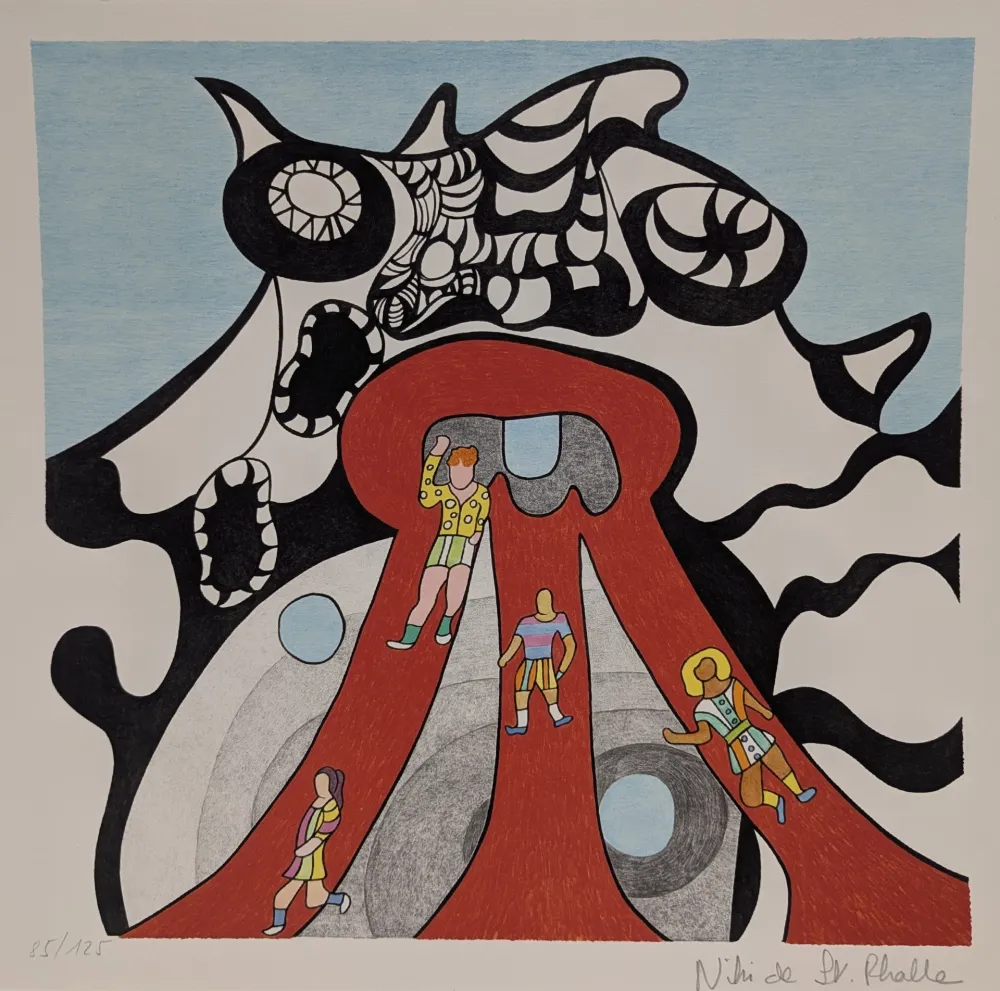 石版画 De Saint Phalle - Le Golem - Jerusalem 