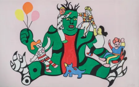 石版画 De Saint Phalle - Le Monstre