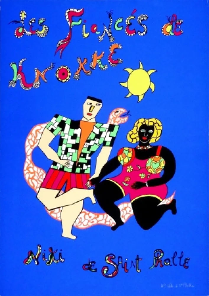 丝网印刷 De Saint Phalle - Les fiancés de Knokke