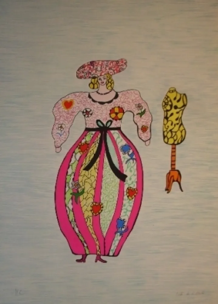 石版画 De Saint Phalle - Mannequin