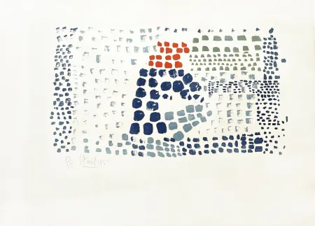 石版画 De Stael - Composition