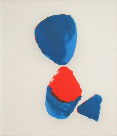 镂版印刷 De Stael - Composition sans titre pour René Char