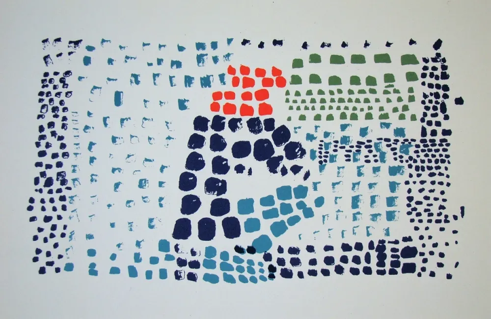 石版画 De Stael - Nuit au Parc des Princes - 1952