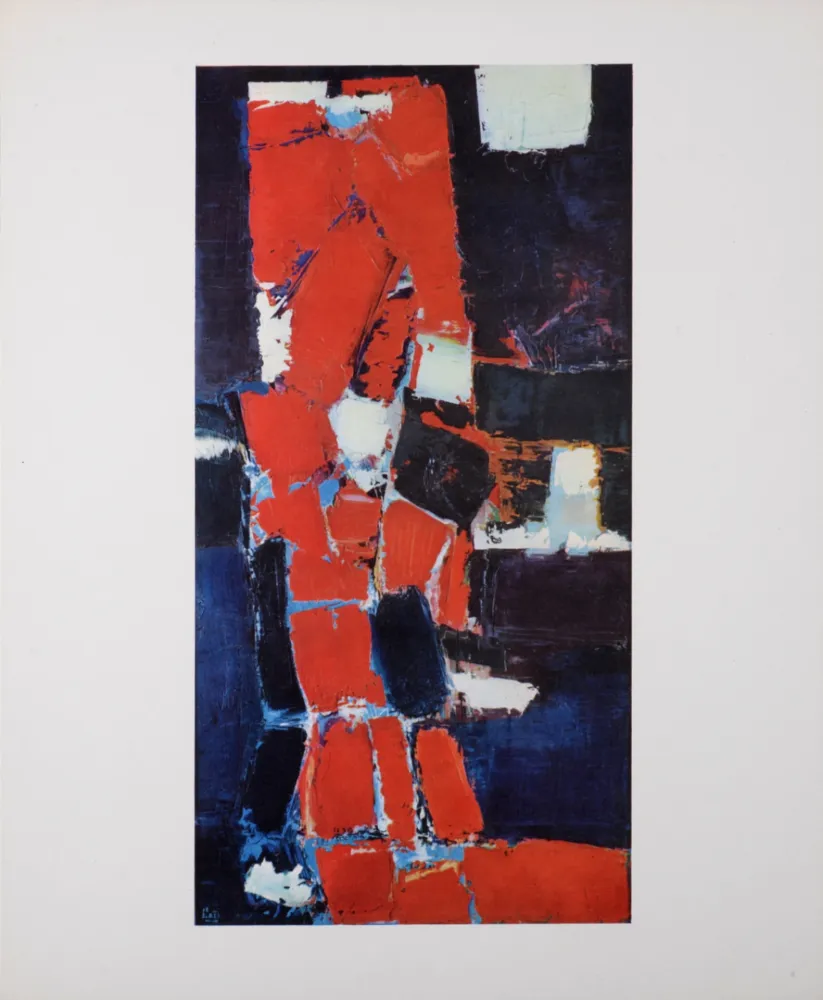 胶版印刷 De Stael - Parc des Princes, 1960 - plate signed.