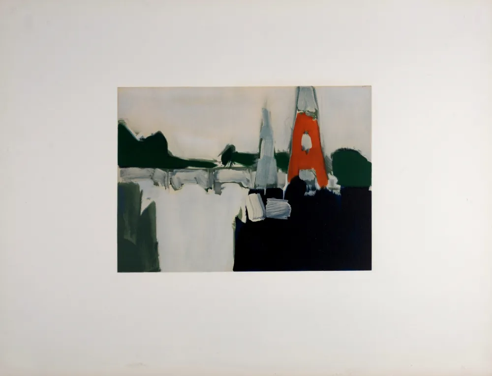 石版画 De Stael - Paris, La Tour Eiffel, 1974