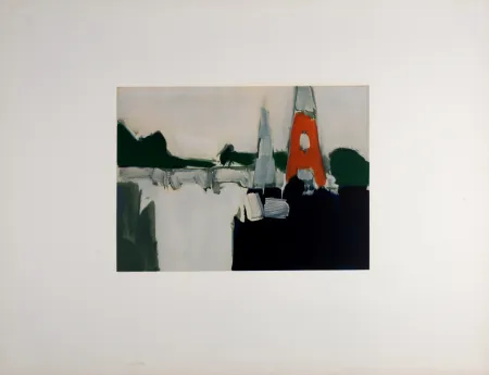 石版画 De Stael - Paris, La Tour Eiffel, 1974