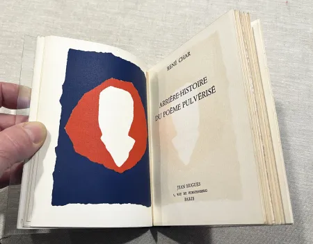 插图书 De Stael - René Char : ARRIÈRE-HISTOIRE DU POÈME PULVÉRISÉ avec 1 lithographie icônique de Nicolas de Staël (1953)