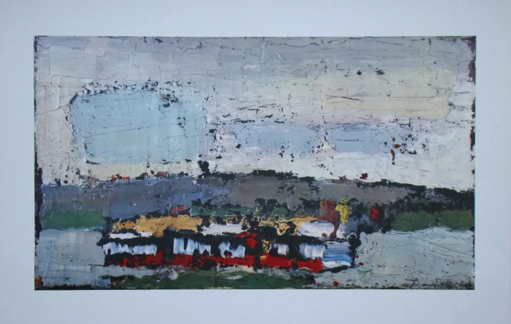 胶版印刷 De Stael - Rosny, bateau sur la Seine