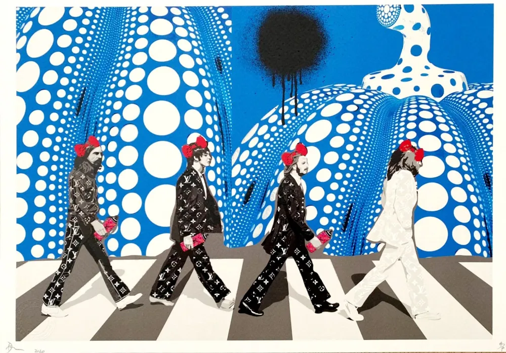 数码版画 Death Nyc - Beatles Blue