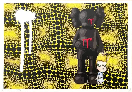 数码版画 Death Nyc - Kaws & Angry Girl