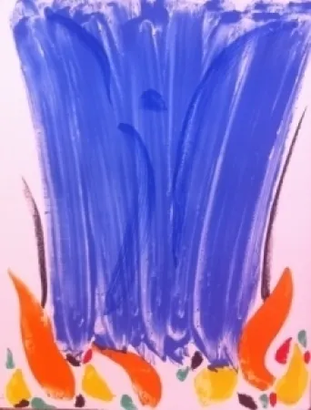 石版画 Debré - Composition abstrait