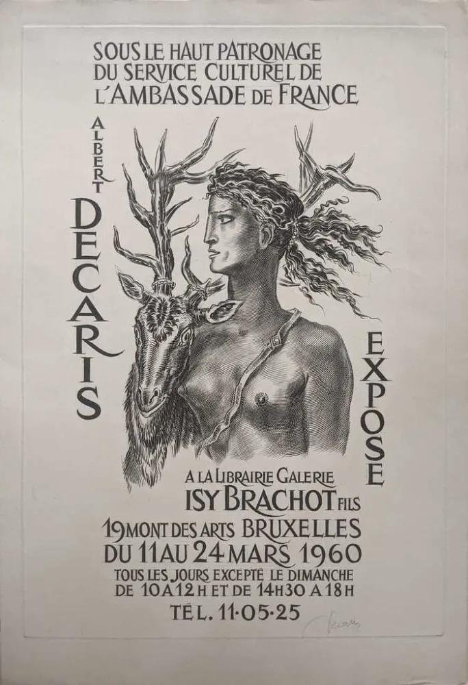 蚀刻版画 Decaris - Diane