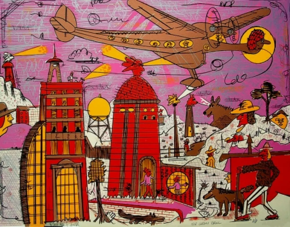 石版画 Deforest - Story of Flight II