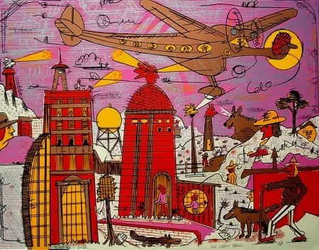 石版画 Deforest - Story of Flight II