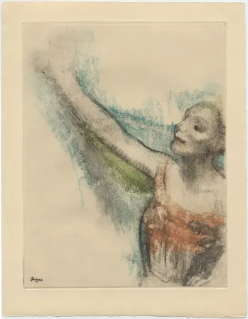 蚀刻飞尘法 Degas - Danseuse (étude, vers 1878-1880)