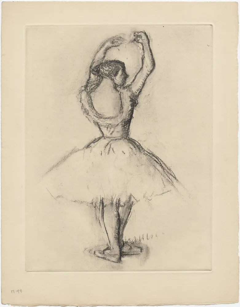 蚀刻版画 Degas - Danseuse (étude, vers 1878-1880)
