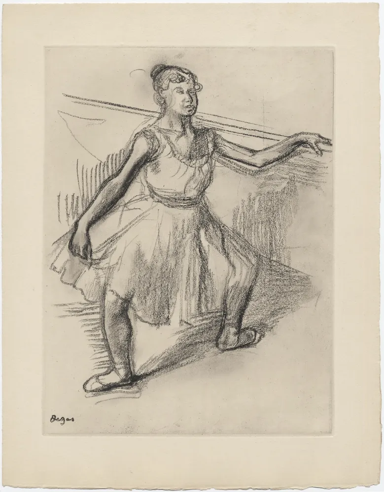 蚀刻版画 Degas - Danseuse (étude, vers 1878)