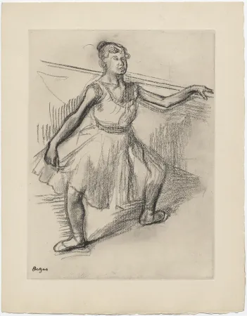 蚀刻版画 Degas - Danseuse (étude, vers 1878)