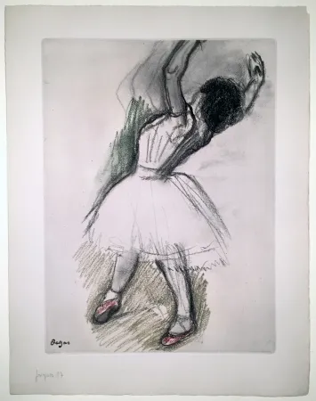 蚀刻飞尘法 Degas - Danseuse (étude, vers 1880)