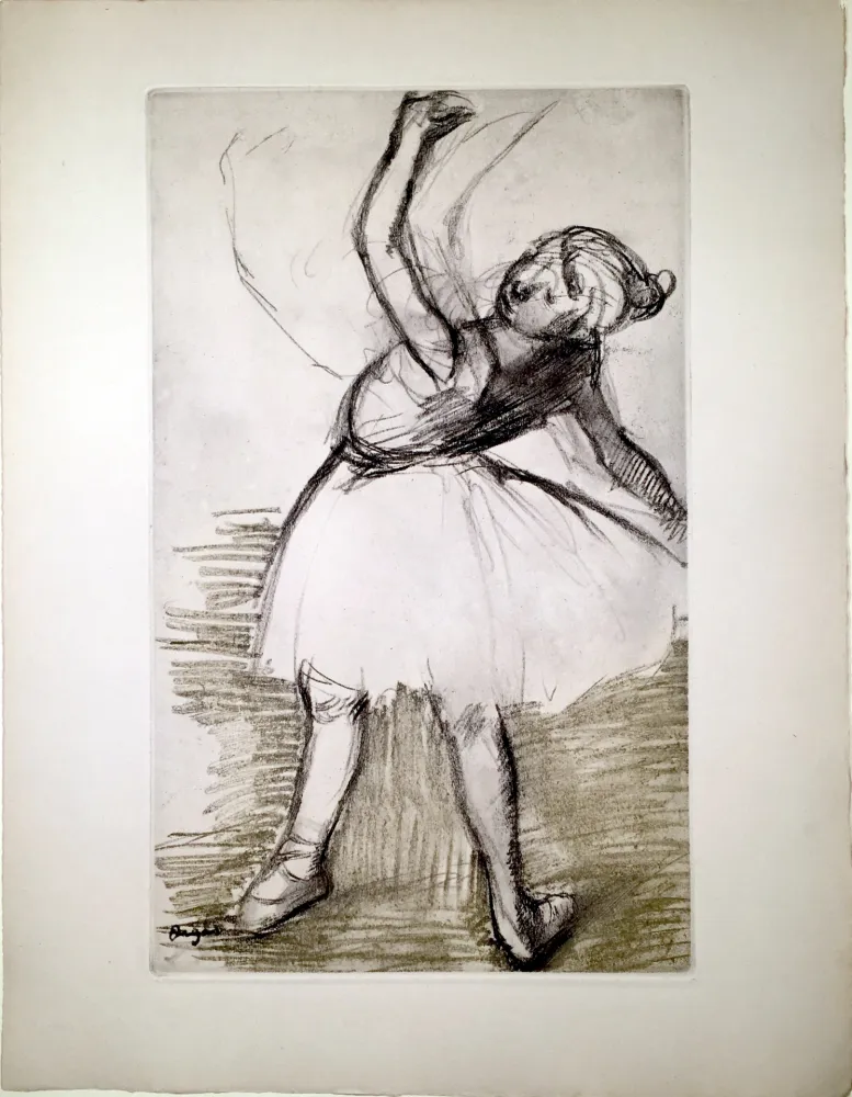 蚀刻飞尘法 Degas - Danseuse (étude, vers 1880)