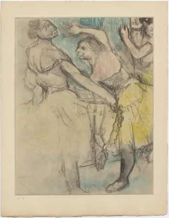 蚀刻飞尘法 Degas - Danseuses à l'Opéra (étude, vers 1880)