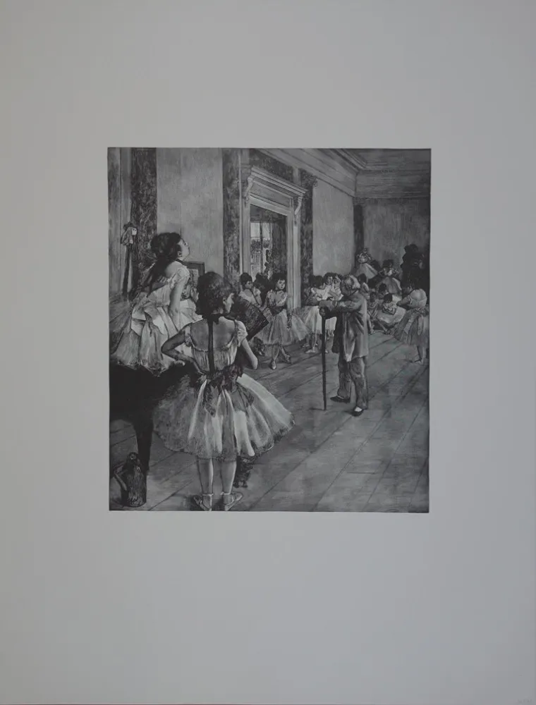 木刻 Degas - La classe de Danse