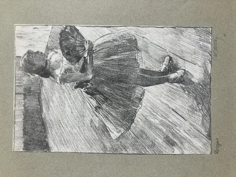 石版画 Degas - Petite danseuse à l'éventail. 1888-1889