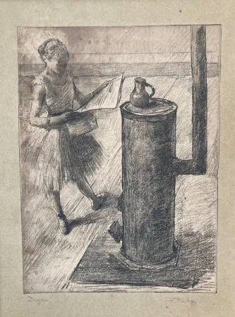 石版画 Degas - Quinze lithographies