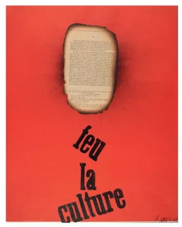 单版画 Degottex - FEU LA CULTURE