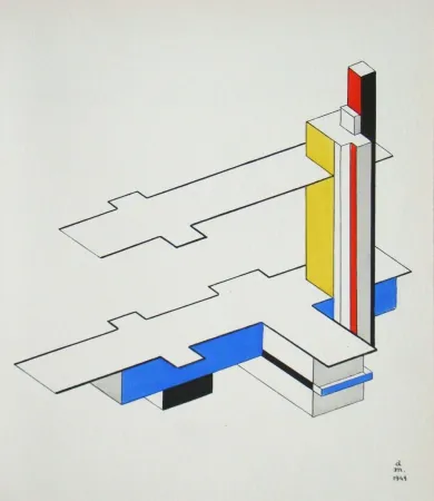 镂版印刷 Del Marle - Construction