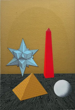 丝网印刷 Del Pezzo - Astrazione II