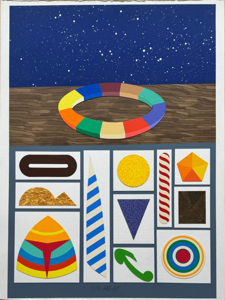 丝网印刷 Del Pezzo - Astrazione III