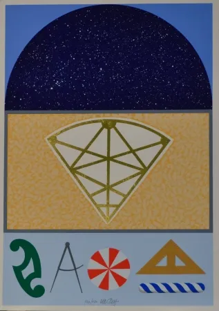 丝网印刷 Del Pezzo - Cielo stellato