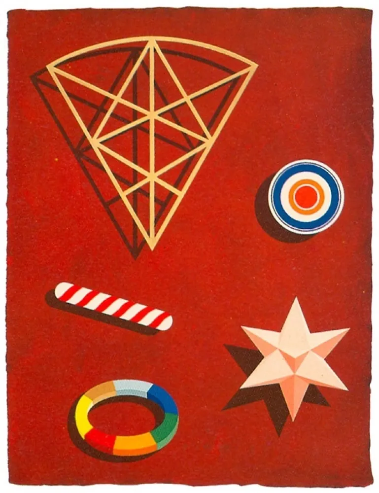 丝网印刷 Del Pezzo - Rosso pompeiano