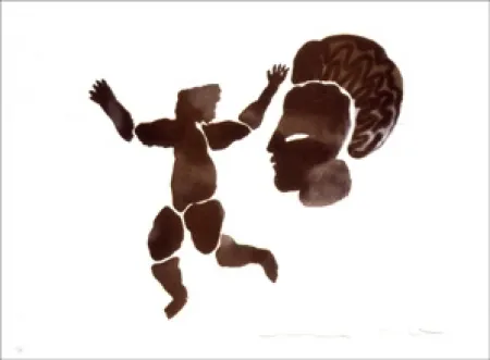 石版画 Del Re - Danse noire