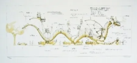 石版画 Delarozière - Le Dragon