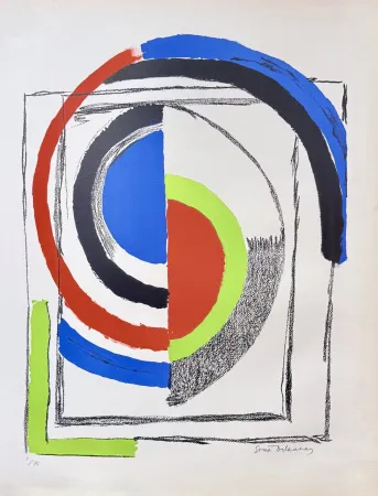 石版画 Delaunay - A jour, circa 1960