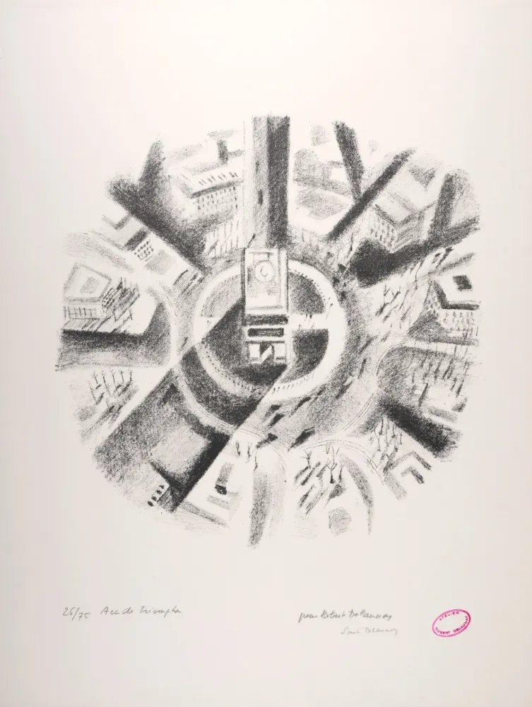 石版画 Delaunay - Arc de Triomphe, 1969