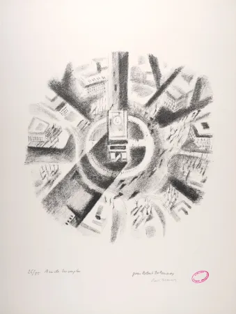 石版画 Delaunay - Arc de Triomphe, 1969