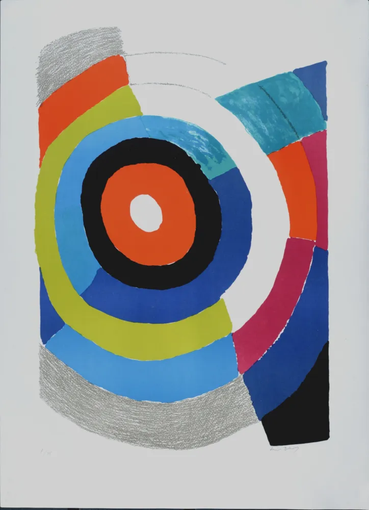 石版画 Delaunay - Cible, 1974 - Hand-signed!