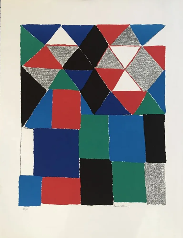 石版画 Delaunay - Composition 