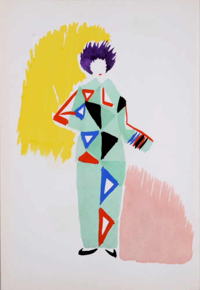 镂版印刷 Delaunay - Costumes (K), 1969