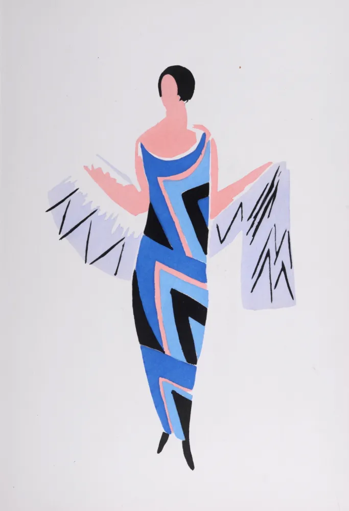 镂版印刷 Delaunay - Costumes (M), 1969