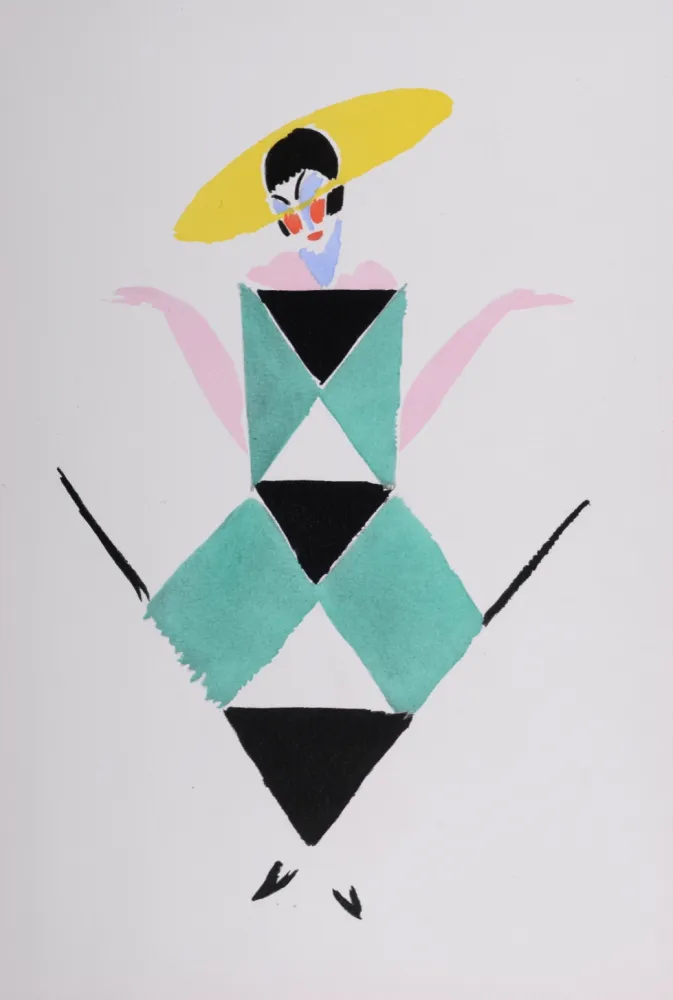 镂版印刷 Delaunay - Costumes (Y), 1969