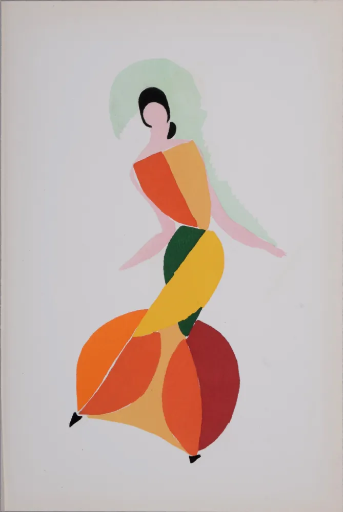 镂版印刷 Delaunay - Costumes (Z), 1969