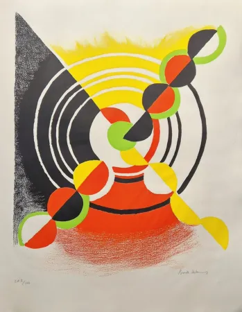 石版画 Delaunay - Diagonal X