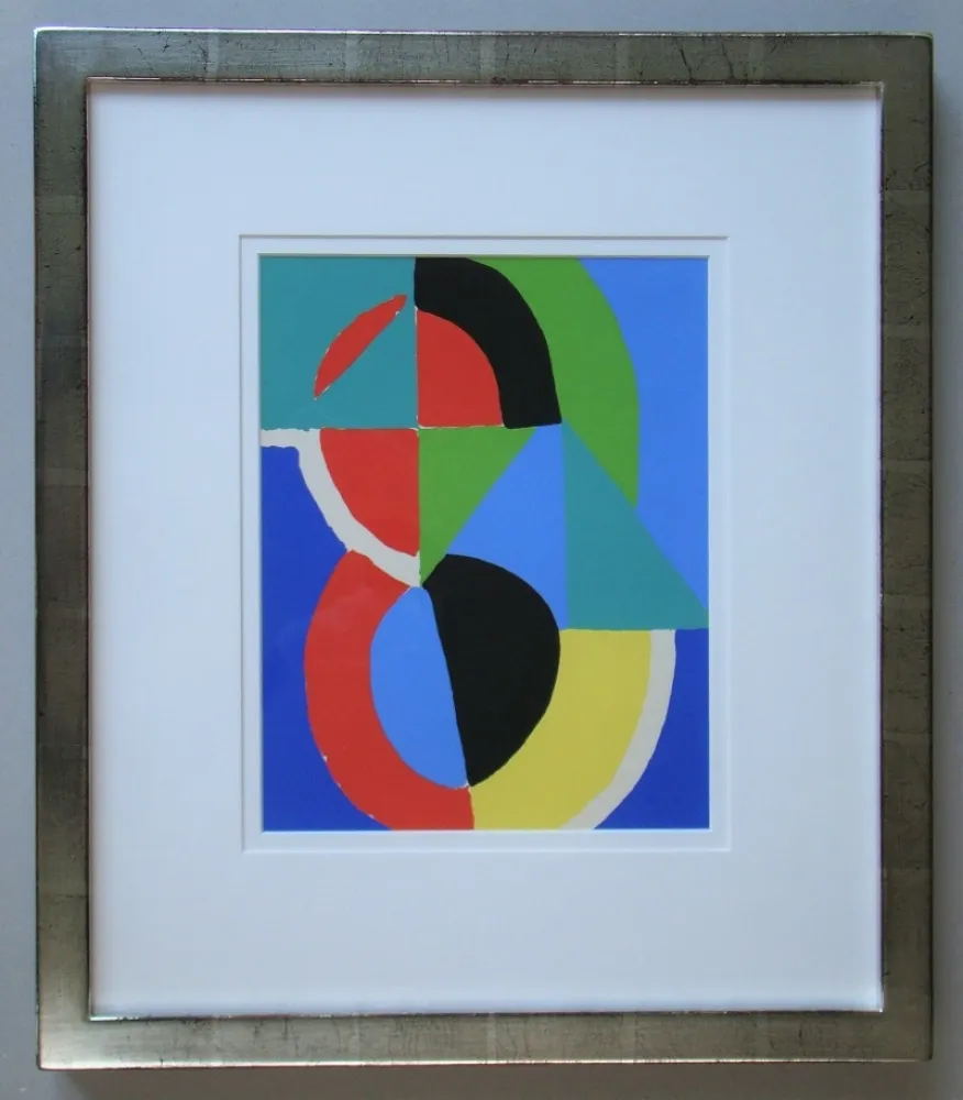 镂版印刷 Delaunay - Gouache - 1955
