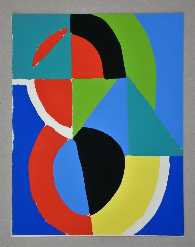 镂版印刷 Delaunay - Gouache, 1955